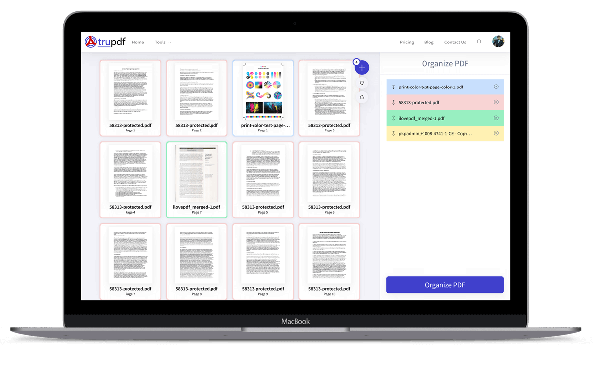 TruPDF Organize PDF Tool